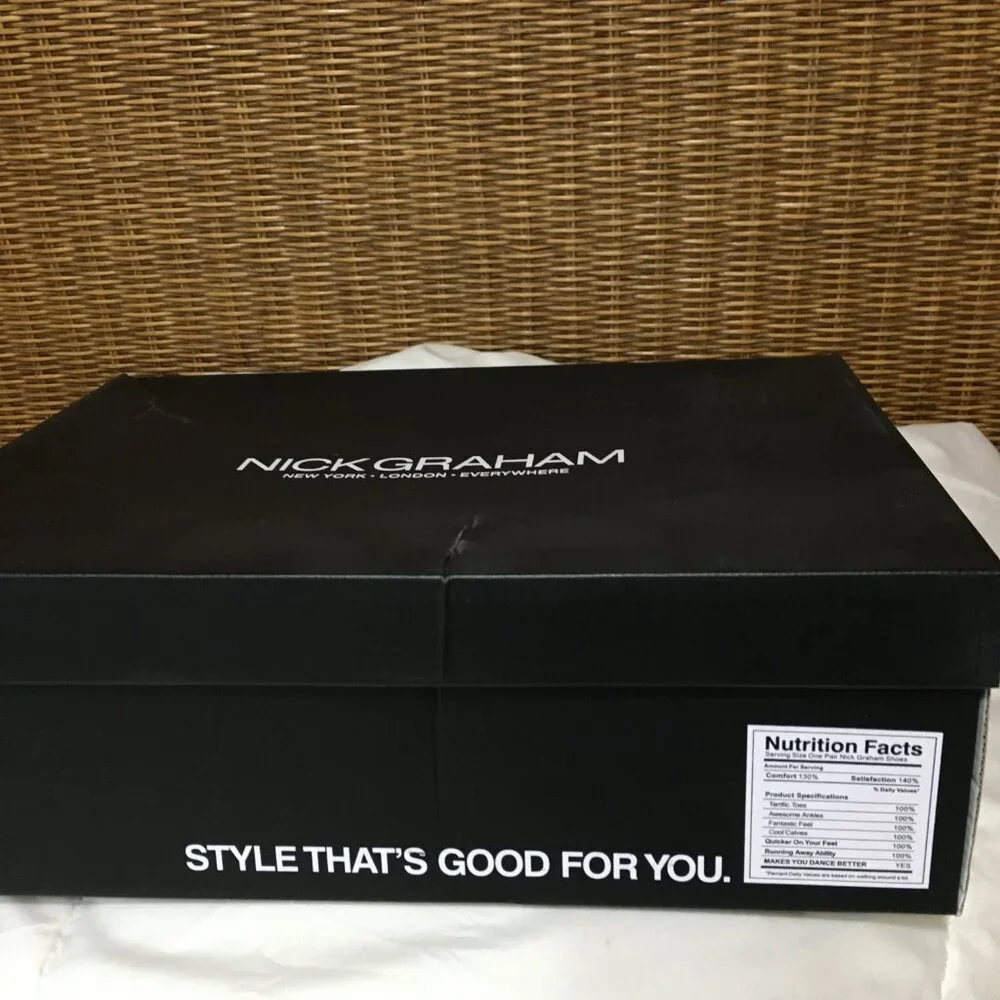Nick Graham Black Nigel Ankle Boot Mens Size 8.5 -NIB